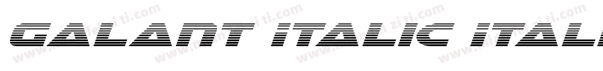 Galant Italic Italic字体转换